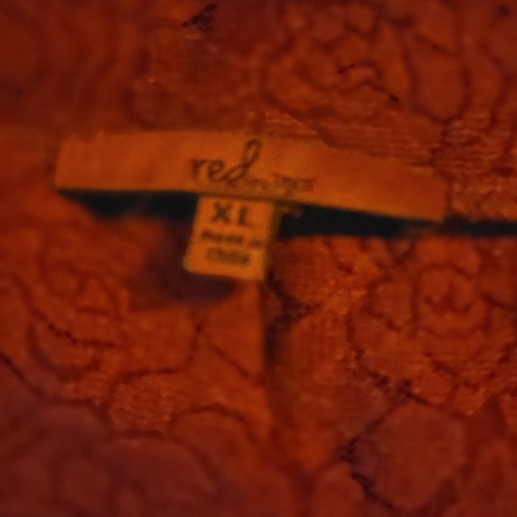 BKE RED MOCK TURTLENECK TOP XL - Picture 2 of 3